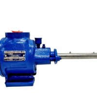 Side view of Gorman-Rupp RGS1D69-B internal gear pump showing drive shaft and nameplate
