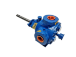 Top-angle view of Gorman-Rupp RGS1D69-B positive displacement pump suction and discharge ports