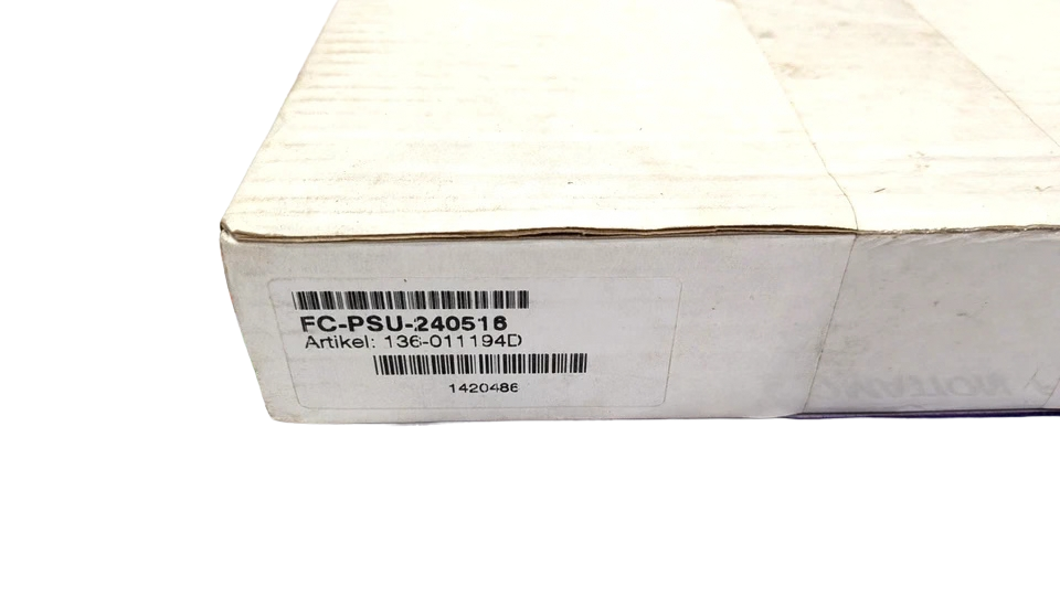 Honeywell FC-PSU-2405161 Label detail of Honeywell FC-PSU-240516 power supply unit showing part number and barcode
