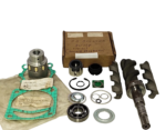 IMO ACG 045N7 NTBP pump major overhauling kit with screws, bearings, coupling set, and gaskets laid out for marine pumps.