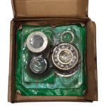 OEM bearings and mechanical seal components inside the IMO ACG 045N7 NTBP spare parts box.