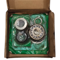 OEM bearings and mechanical seal components inside the IMO ACG 045N7 NTBP spare parts box.