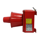 Ibuki Kogyo EA4-7 marine alarm side profile showing specification nameplate
