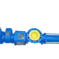 Top view of Iron Pump BN 10-6L showing sealed suction port flange