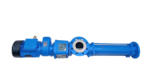 Open suction casing view of Iron Pump BN 10-6L positive displacement pump