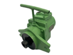 Japan Air Motor JAM-8PE-1200SR pneumatic piston motor with mounting flange, hollow drive shaft, and carrying handle.