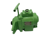 Reconditioned Japan Air Motor JAM-8PE-1200SR side view showing nameplate and dual pneumatic ports.