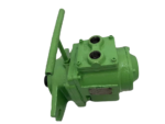High-angle perspective of Japan Air Motor JAM-8PE-1200SR industrial air motor body and top control handle.
