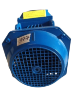 Rear cooling fan guard view of KSB N2-32/125A centrifugal pump motor