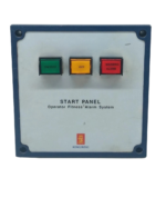 Kongsberg Operator Fitness Alarm System start panel with On/Test, Off, and Warning Alarm buttons.