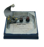 Rear terminal diagram and ribbon cable wiring of Kongsberg Operator Fitness Alarm System start panel.