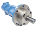 Drive shaft and round mounting flange of Kral CK118.1126V industrial screw pump