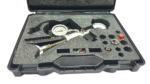Close-up of LR-CAL LPP 30 pressure calibrator pump inside foam case