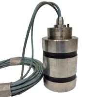 Liebherr 693167414 shear pin load cell body with coiled signal leads