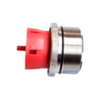 MSA A-ULTX-SENS-31-1-0 combustible gas sensor with red protective calibration cap and stainless steel threads.