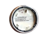 Back label and terminal pin contacts of MSA A-ULTX-SENS-31-1-0 combustible gas sensor showing model and serial number.