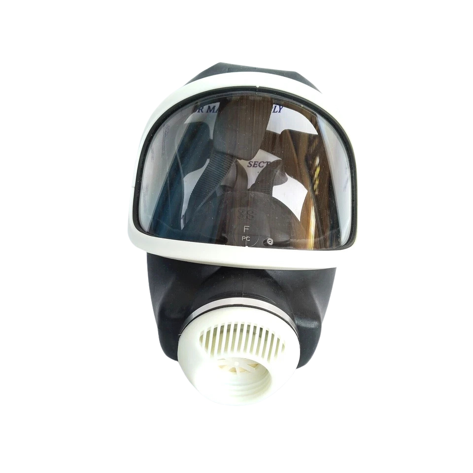 MSA D2055790 Full Face Mask1 MSA D2055790 3S Basis Plus full face mask front view showing PMMA visor and speech diaphragm