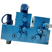 Side view of MacGREGOR MCG7-063Z45-2 valve block with test points and fittings.