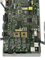 Notifier CPU-320E fire alarm PCB showing FlashScan SLC processor and onboard components