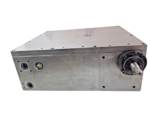 Rear profile of Otsuka Hi-Tech ATC-50 gear drive unit highlighting oil level sight glass and mounting holes