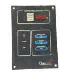 Qualitrol 118P-120-K-0-2 temperature monitor front panel with LED display and control buttons