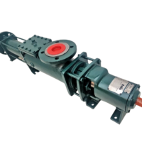 ROTO Pump RMEA-561B9 0D 1D progressive cavity single screw pump showing bare drive shaft and suction housing