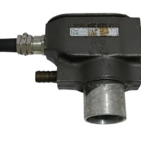 SAACKE FLS 08 Flame Sensor side profile view with mounting collar