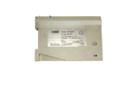 Close-up of SAACKE FLUS 06 UV flame detector rating plate showing part number K7-8385 and 230VAC rating