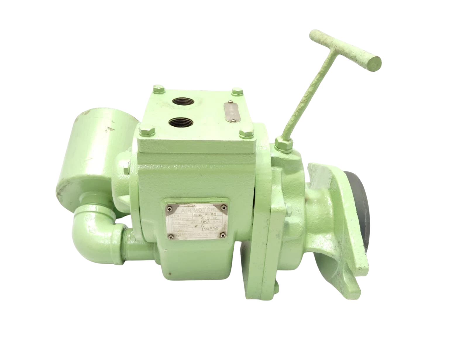SAM BU SAM 4.5 VP 85 Air Motor SAM BU Industrial SAM 4.5 VP 85 marine air motor with control lever and mounting flange