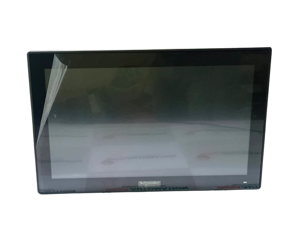 Schneider Electric HMIPSPS752D1X013 Front view of Schneider Electric HMIPSPS752D1X01 15.6 inch widescreen industrial touch panel