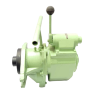 Shin Myung SM-7 P-400 radial piston air motor showing mounting flange and valve body