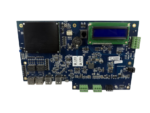 Software House iSTAR Ultra GCM board D0312-7101-01 with LCD display and dual RJ45 ports