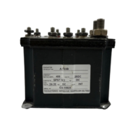 Tyco Hartman A-703B 400A 28VDC SPST-NO contactor side profile with OEM specification label