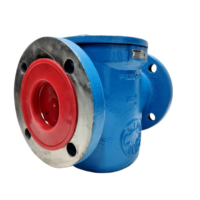 Viking Pump F-1030-FSST 3-inch flanged simplex basket strainer with red shipping cap