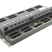 Isometric angled view of Wartsila CCM-30 Engine Control Module PAAF725952 with I/O terminal rows