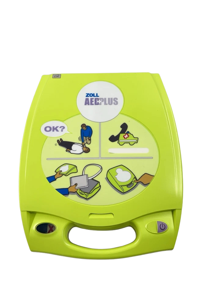 ZOLL AED Plus Defibrillator CPR-D-padz1 ZOLL AED Plus automated external defibrillator closed front lid