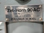 Zollner Zet-Horn 90 AC official equipment data plate and Fabr No details