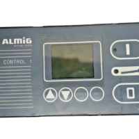 ALMiG Air Control 1 rotary screw compressor controller front panel with LCD display and keypad