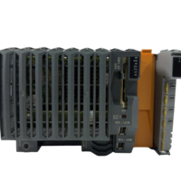 B&R X20CP1483 PLC processor module front panel with status LEDs, run switch, and USB ports