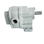 Brown & Sharpe BSM No. 3 rotary gear pump side profile with NPT port and keyed drive shaft