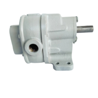 Brown & Sharpe BSM No. 3 rotary gear pump side profile with NPT port and keyed drive shaft