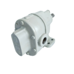 BSM No. 3 rotary gear pump showing cast iron end cover and threaded side fluid port