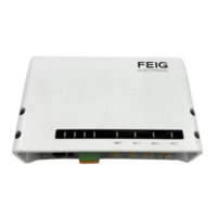 Feig ISC.LRU1002-EU UHF long-range RFID reader front housing with LED indicators