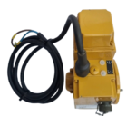 Framo Morat MS12 gear motor top view showing cable gland and limit switches