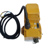 Framo Morat MS12 gear motor top view showing cable gland and limit switches