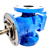 IMO ACG 052N7 NTBP 100 marine three-screw pump front flange and drive shaft view