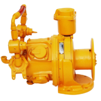 Ingersoll Rand EUAB pneumatic marine air winch featuring automatic band brake and flange mount