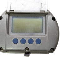 Rosemount TankRadar Rex RDU40 display unit with open cover showing LCD screen and 4 keypad buttons