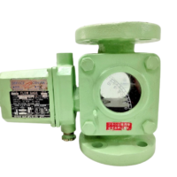 Taiyo Valve FC-FR-U 40A flow indicator with electrical switch and sight glass