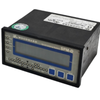 Woodward SPM-D10 8440-1019 synchronizer front panel and top housing label